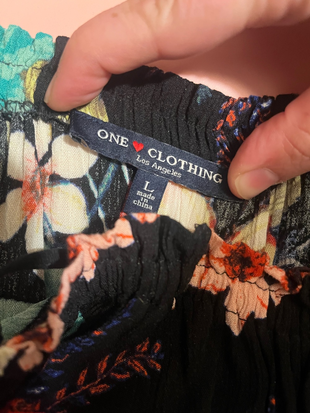 one clothing Black Floral Cold-Shoulder Maxi Dress with Multicolor Blooms - Picture 5 of 5